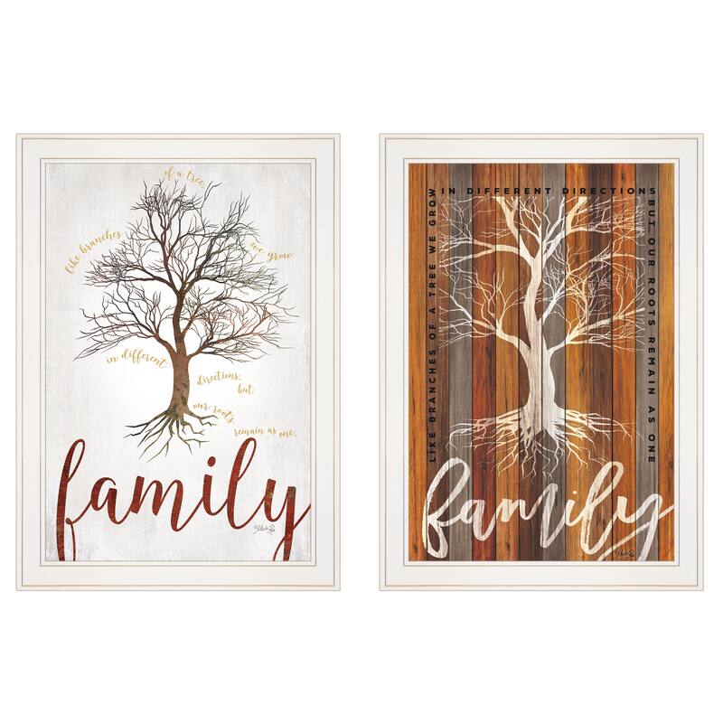 TrendyDecor4U Contemporary "Family Tree/ Roots" 2Piece by